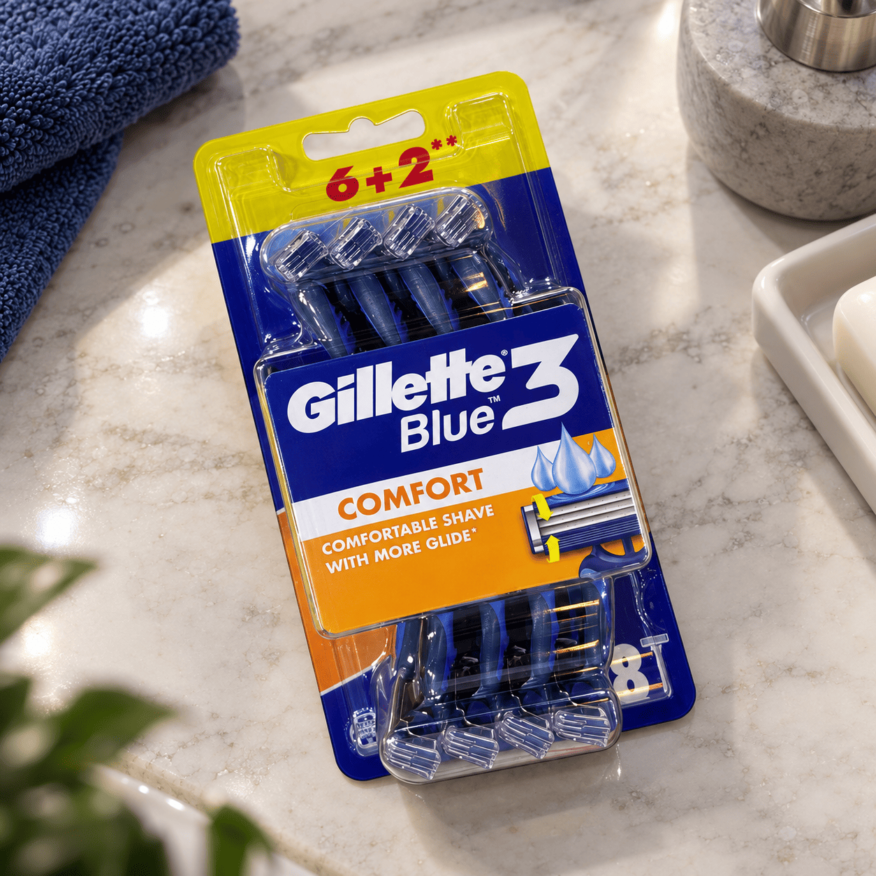 شفرات جيلييت - 6+2 شفرة جيليت 3