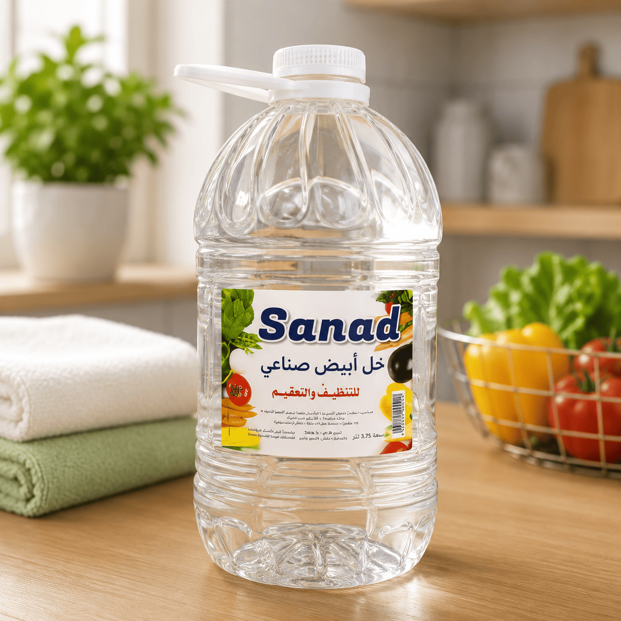 خل أبيض لتنظيف الخضرة والفواكة - 3.5 لتر
